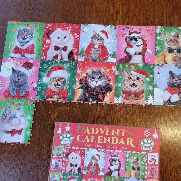 Jigsaw Puzzle Advent Calendar Christmas Cats - Picture 5 of 10